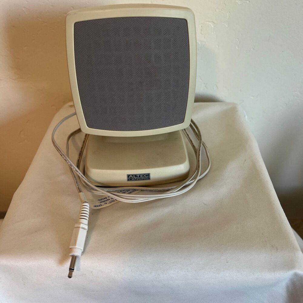 Altec Lansing ACS340 Multimedia Speaker LEFT ONLY Tested/ working Beige